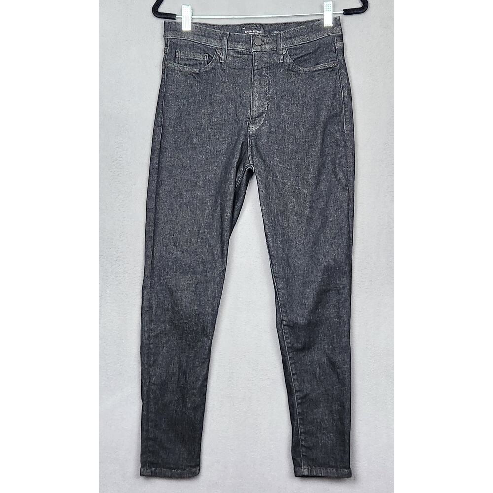 BANANA REPUBLIC JEANS Womens Size 29-31 Black High Rise Skinny Measure 29X27"